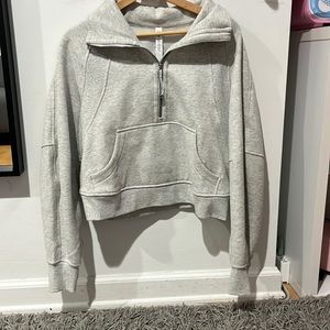 Scuba Oversized Funnel Neck Half Zip Size:XS/S